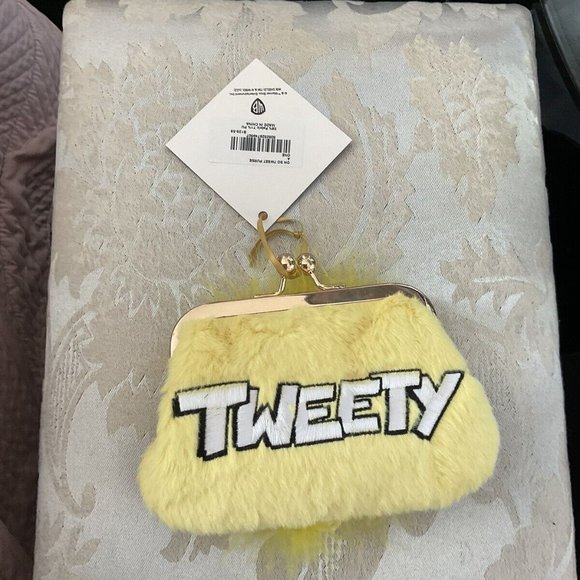 Irregular Choice Looney Tunes OH SO Tweety Pie Coin Purse Yellow Handbag Bag New - Picture 7 of 7